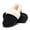 Black/White, variant on Women's Chenille Knit House Shoes Fleece Lined Memory Foam House Slippers, Grey, Size 8.5