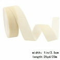 thumbnail image 3 of Beige Velvet Ribbon Spool - 1Inch Soft Craft Ribbon for Gift Wrapping, Bow Making & DIY Decoration, Fabric Ribbon for Sewing & Crafts, 3 of 4