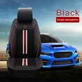 thumbnail image 3 of Maidao Car Seat Covers for Nissan for Maxima 2003-Present 5 Seats Compatible Airbag Leather Waterproof Front Rear Cushion Protector Full Set Black and Red, 3 of 10