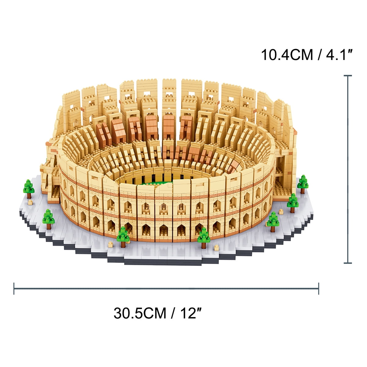 TzFioy Italy Rome Colosseum Micro Brick Building Set (5594 Pieces) – Landmark Model Educational Toy Gift for Kids and Adults