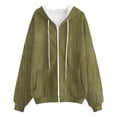 thumbnail image 4 of WZXFASHION Women'S Fashionable And Zipper Pocket Cardigan Sweatshirt Clearance Sales Today Deals Prime oversized pullover sweater, 4 of 4