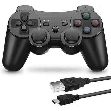 PS3 Controller Wireless Double Shock Controller for Playstation 3 with ...