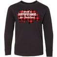 thumbnail image 3 of Inktastic I Want a Hippopotamus for Christmas Long Sleeve Youth T-Shirt, 3 of 5