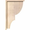 thumbnail image 3 of 7 1/2"W x 14"D x 22"H Ridgewood Smooth Corbel w/Backplate, Douglas Fir, 3 of 9
