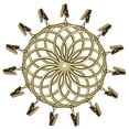 thumbnail image 1 of Juego de 15 clips para cortinas de 2 pulgadas, anillos para cortinas con clips y ojales, ganchos para anillos de cortina de ventana con clips, anillos con clips para cortinas, 1 of 5