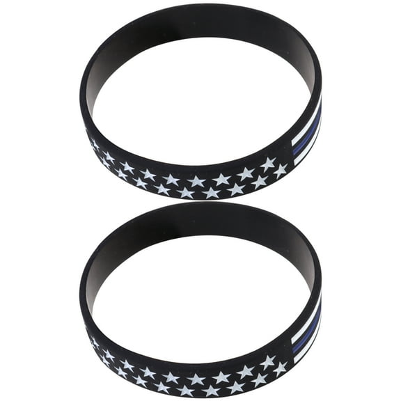 Wristband Bracelet American Flag Independence Day Rubber Bracelets Silicone Election Patriotic Cheer Presidential