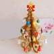 thumbnail image 5 of Bewildely Decoración de árbol de Navidad de escritorio de reutilizable plegable lindo hogar Oficina Bar dormitorio decoración ornamento con Mini Kits de decoración para fiestas Amarillo Bewildely HA069181-01, 5 of 6