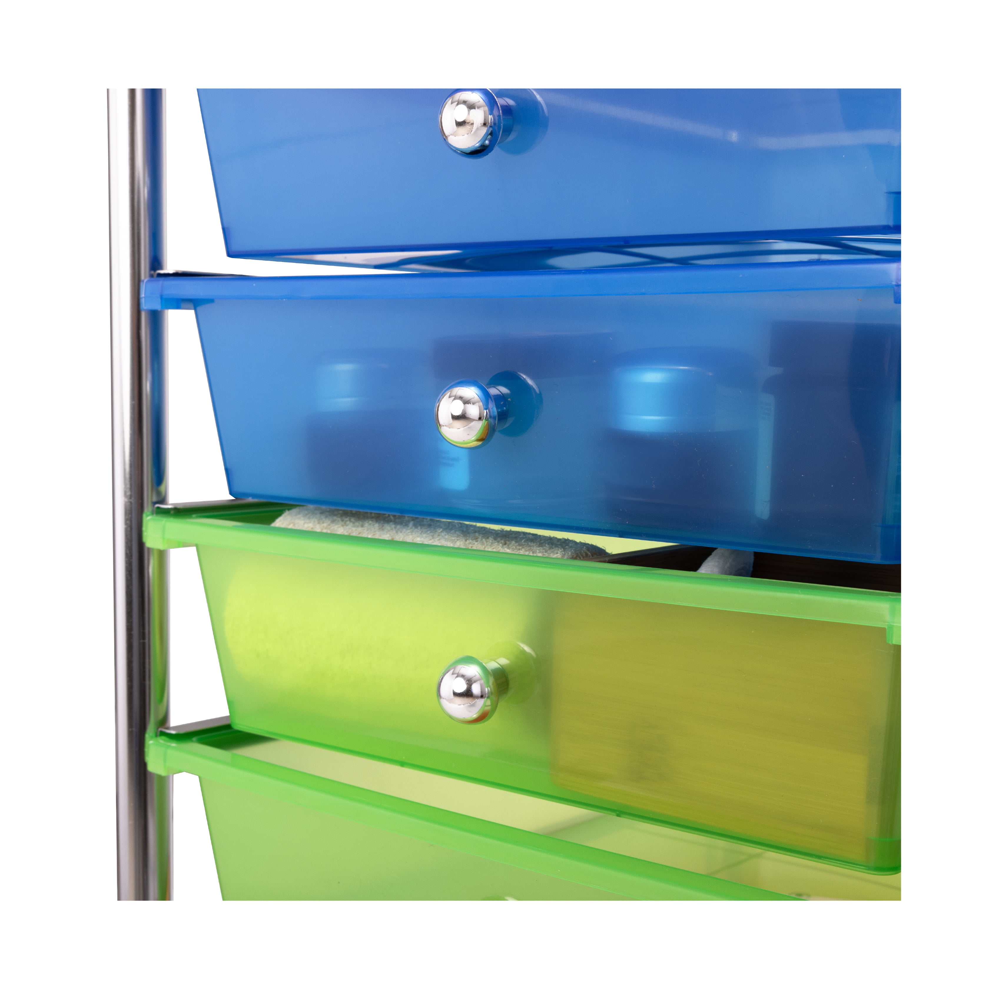 Seville Classics Steel 10 Compartments File Organizer, Multi-Color