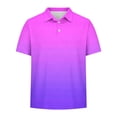thumbnail image 6 of FAHXNVB Girls Gradient Color School Uniform T Shirts Short Sleeve Collared Golf Tees Tops Outdoor Casual Sports Shirts 5-15 Years, 6 of 6