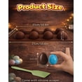 thumbnail image 3 of Moocorvic 3Pcs Easter Eggs Silicone Mold 8 Cavity Egg Shaped Easter Decorations Easter Party Supplies, 3 of 8