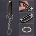 thumbnail image 3 of Titanium Quick Release Keychain Belt Keychain Clip Keychain Carabiner Clip Snap Hook and Key Ring D-Ring Shackles Clasps Key Organizer Holder for Keychain Lanyard Clip DIY Crafts DIY, 3 of 5