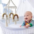 thumbnail image 5 of Rainbow Mobile, Rainbow Crib Mobile for Ceiling, Macrame Rainbow Neutral Baby Crib Mobile Nursery Dcor, Colorful Mobile for Gender Neutral (A), 5 of 5