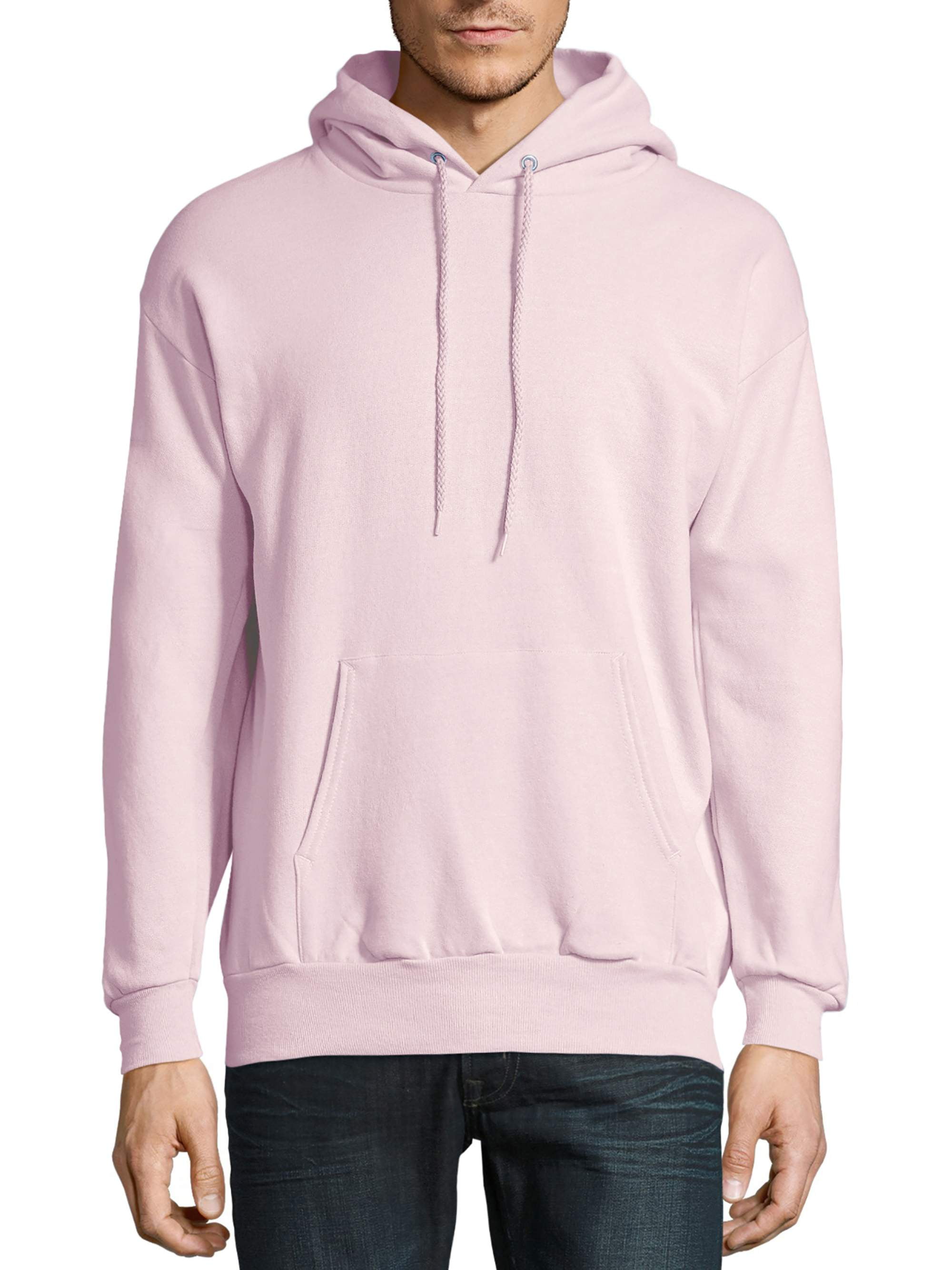 Hanes ComfortBlend EcoSmart Men`s Pullover Hoodie Sweatshirt Pale Pink