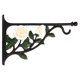 thumbnail image 1 of KAKOWELY Gancho de hierro para cesta de flores de pared con diseño creativo de rosas para colgar comedero de pájaros, 1 of 5
