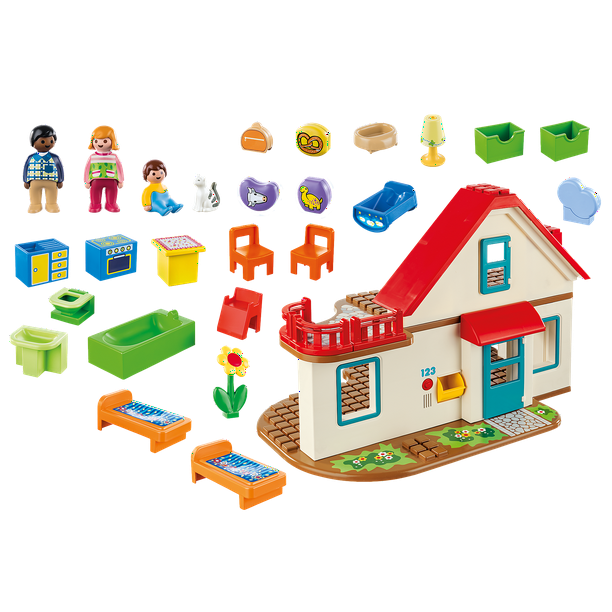 Playmobil 1.2.3 Maison Familiale 