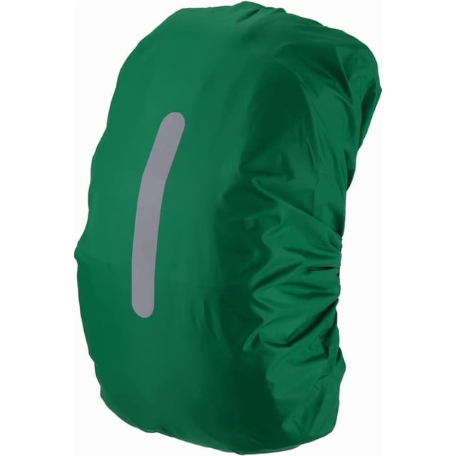Waterproof Backpack Rain Cover, Non-Slip Cover with Vertical Reflective Strap Stay Dry for Hiking, Camping, Hunting