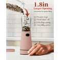 thumbnail image 5 of Tomeem Electric Pepper Grinder Rechargeable Automatic Mill Shaker USB Charging with LED Light, Adjustable Coarseness, Refillable, Pink, 5 of 9