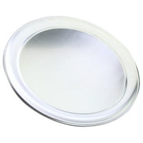 HEATSHAKING Round Baking Pans For Pizza Making 1Pcs 12 Inches Silver Aluminum Tray Bake