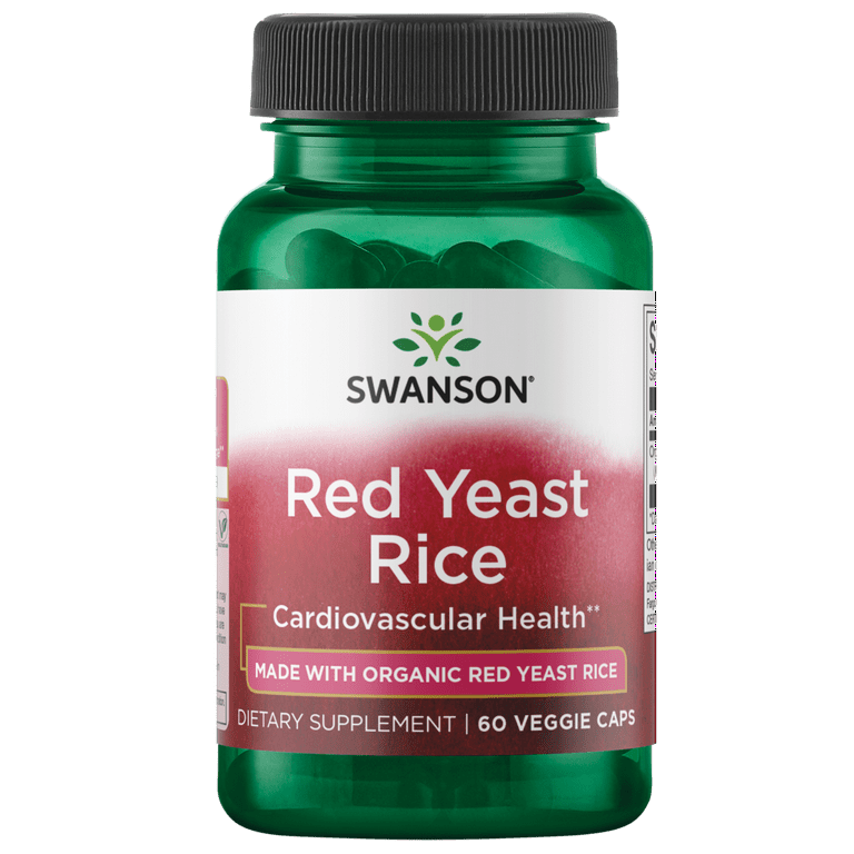 Yeast Rice made with Organic Red Yeast 600 mg 60 Veggie Capsules - Walmart.com