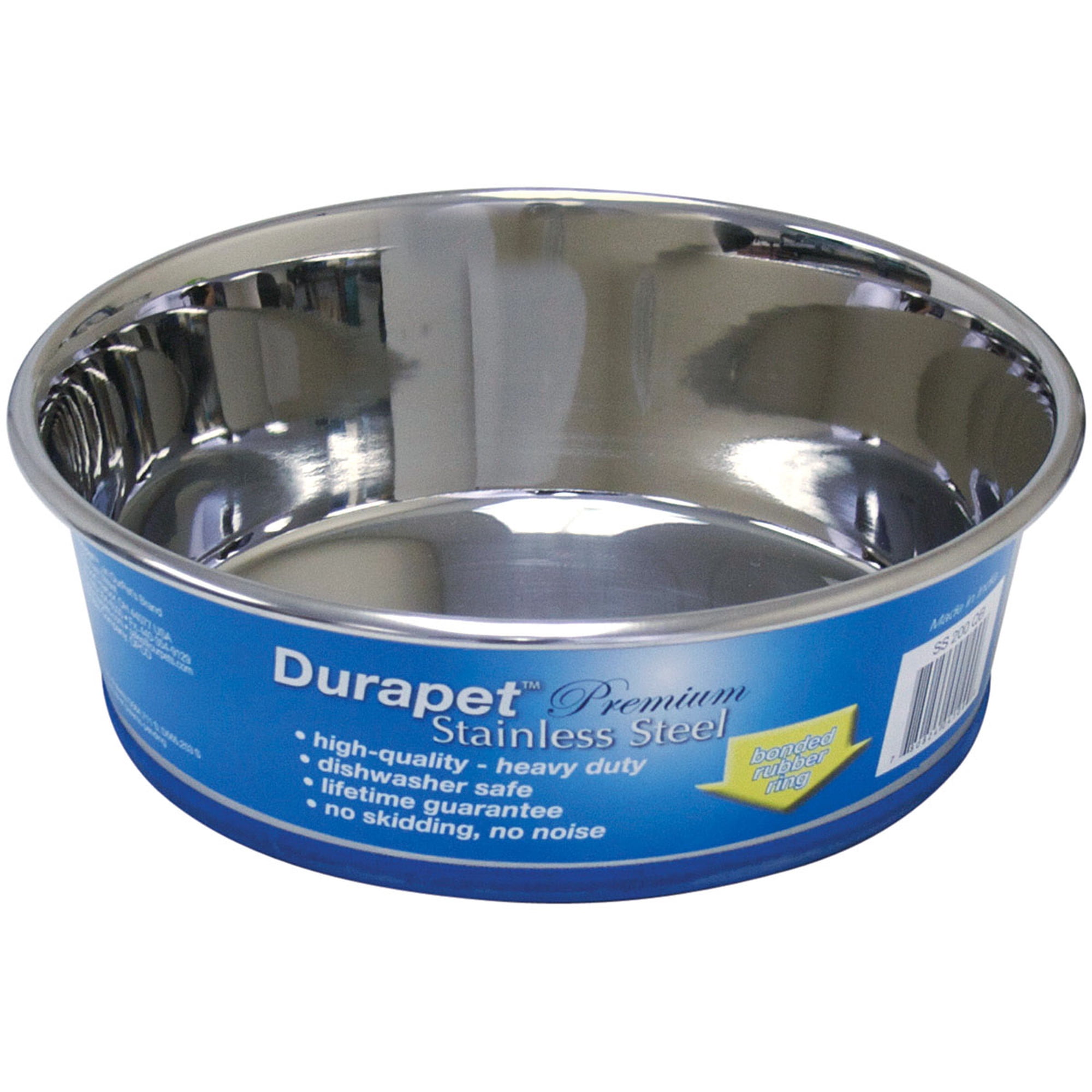 OurPets DuraPet Stainless Steel 2qt Dog Bowl - Durable and Stylish Dog Accessories