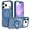 Blue, variant on Compatible with iPhone 17 Pro Case with Invisible Magnetic O-Ring Stand Military-Grade Translucent Case foriPhone 17 Pro 6.3" [Compatible with Mag-Safe][Great Grip Feeling]
