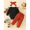 thumbnail image 4 of Canis Long Sleeve Romper and Pants Set with Dot Print for Newborns, 4 of 9