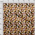 thumbnail image 3 of oneOone Rayon Yellow Fabric Geometrical Craft Projects Decor Fabric Printed By The Yard 56 Inch Wide, 3 of 4