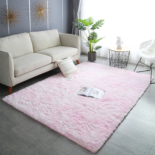 Alfombra nórdica rectangular sencilla moderna Matsuzay rosa