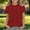 Red, variant on Eltusu T-Shirts for Girls, Crew Neck Printed Summer Pullover Short Sleeve Tops Light Blue Size 10-12 T