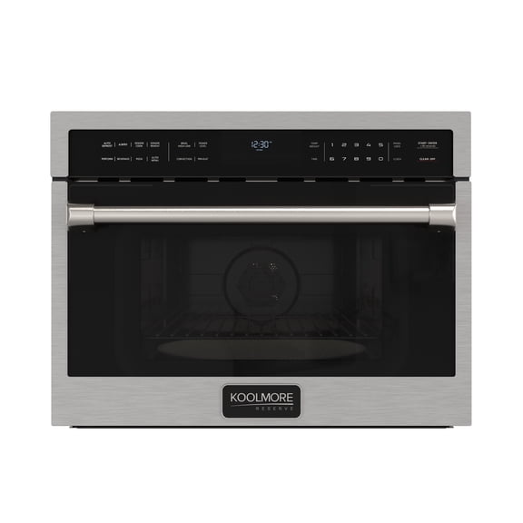 KoolMore Reserve 24 in. Built-In Microwave Convection Oven with Air Fry, 3-in-1 Combo, Sensor Cook, 1.6 cu. ft. in Stainless Steel (KM-CWO24-AFSS)