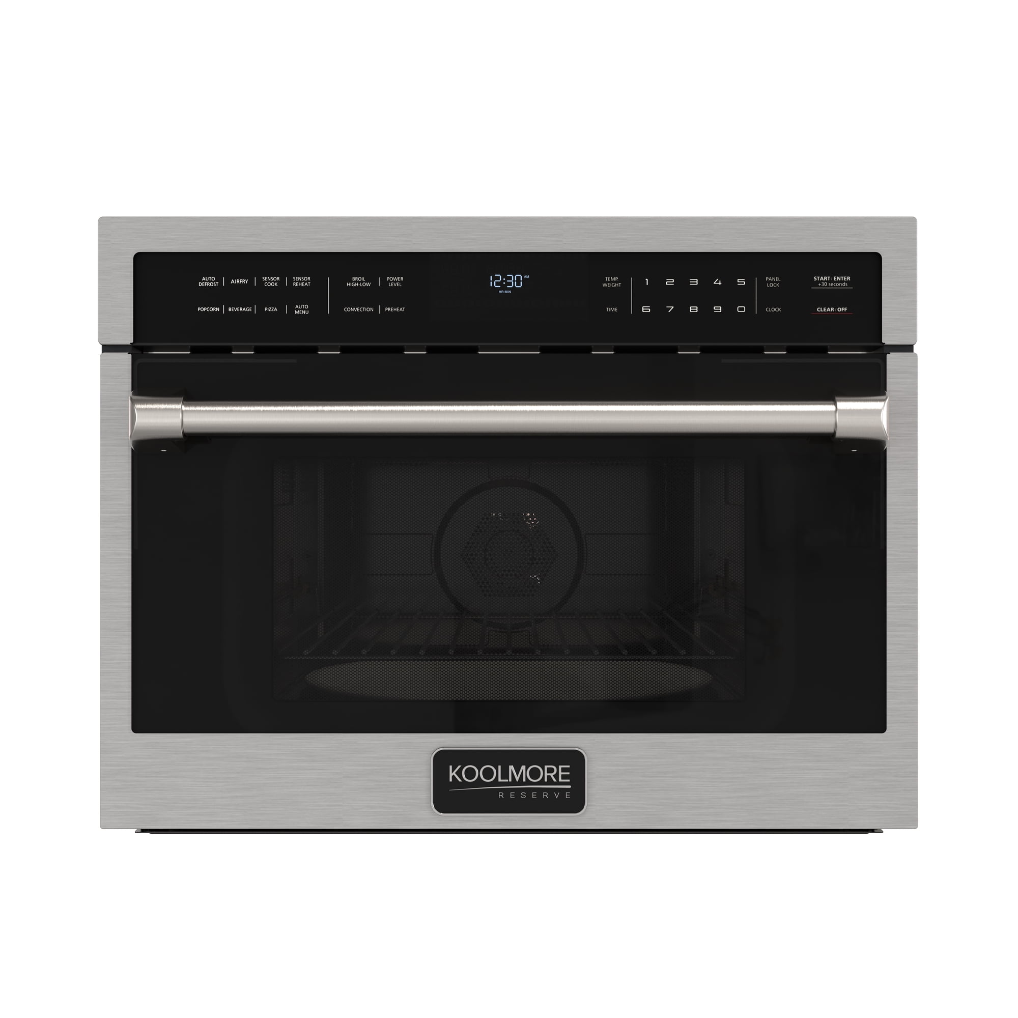 KoolMore Reserve 24 in. Built-In Microwave Convection Oven with Air Fry, 3-in-1 Combo, Sensor Cook, 1.6 cu. ft. in Stainless Steel (KM-CWO24-AFSS)