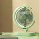 thumbnail image 5 of Ventilador de escritorio USB, ventilador de mesa portátil pequeño, silencioso, recargable, con luz para el hogar, viajes, oficina, verde, 5 of 14