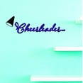 thumbnail image 1 of Custom Decals Cheerleader… Wall Art Size: 16 X 60 Inches Color: Black, 1 of 1