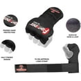 thumbnail image 2 of FIGHTSENSE Padded Gel Inner Boxing Gloves for Men and Women with Long Elasticated Hand Wraps for Punching, Boxing, MMA, Muay Thai, Kickboxing and Martial Arts Training (Pair), 2 of 5