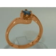 thumbnail image 2 of LBG British Made 18k Rose Gold Natural Sapphire Womens Statement Ring - 33 size options - Size 11.5, 2 of 5