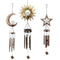 thumbnail image 5 of Sun Wind Chime Luces solares al aire libre brillante terraza solar luces colgantes paisaje balcón, 5 of 5
