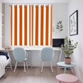 thumbnail image 5 of Burnt Orange Striped Kitchen Curtains 72 Inch Length, Thanksgiving Orange White Stripes Grommet Top Bedroom Living Room Curtains, Light Filtering Cafe Curtain Drapes 2 Panels Set 104''x72'', 5 of 9
