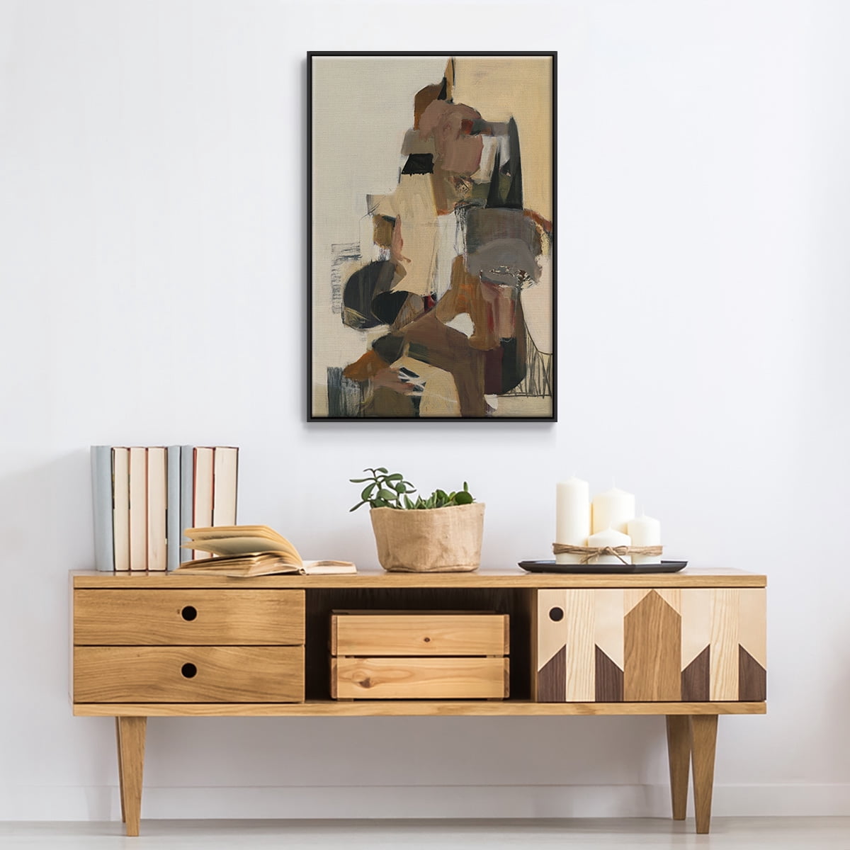 Mesa Grande Framed Premium Gallery Wrapped Canvas - Ready to Hang - 27 x 41 - Black Floating Frame