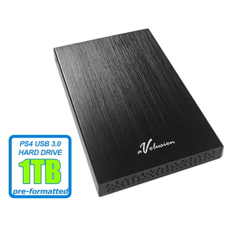 Avolusion HD250U3 1TB USB 3.0 Portable External Gaming PS4 Hard Drive (PS4 Pre-Formatted) - Retail w/2 Year Warranty
