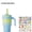 Gradient Green Blue, variant on 14oz Tumbler with Handle, Insulated Water Bottle with Straw And 2in 1 Lid, Stainless Steel Cup Travel Coffee Mug for Sports Office Gym Kitchen, Free Stickers