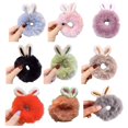 thumbnail image 4 of Washranp Women Hair Ties,Elastic Plush Rabbit Ear Design Hair Rope Ponytail Holder Accessories, 4 of 4