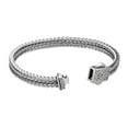 thumbnail image 3 of Metro Jewelry Stainless Steel Double Chevron Bracelet with Black Ion Plating, 3 of 7