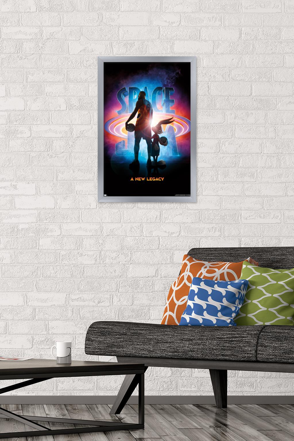 Space Jam: A New Legacy - Teaser Wall Poster, 14.725" x 22.375", Framed