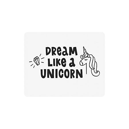 POPCreation Dream Like A Unicorn Mouse Pad Gaming Mousepad 9.84 (L) x 7.87 (W)