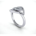 thumbnail image 2 of Genuine 1ct Round Cut Diamond Prong Fancy Heart Bridal Engagement Ring Solid 10K Gold GH SI1, 2 of 3