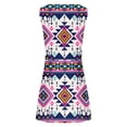 thumbnail image 5 of SMihono Robe d'Été Grande Taille pour Femmes 2023 Mode Aguichant Vintage à Col Rond Sans Manches Imprimée Robes Rondes, 5 of 5