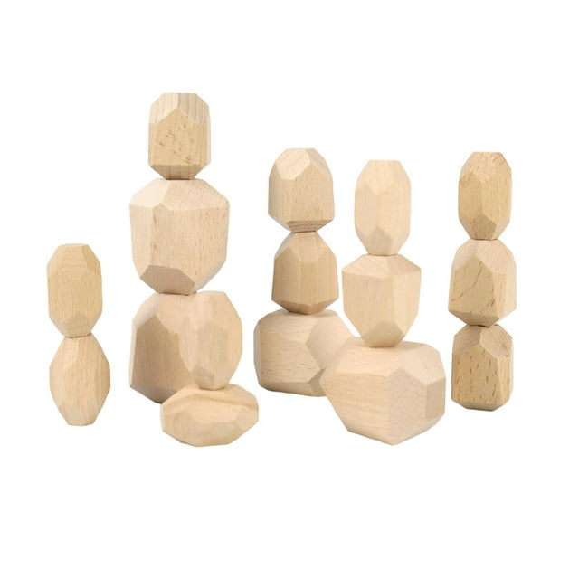 Milaget Sorting Stacking Balance Stone Montessori Preschool Learning Lightweight Artware E