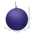 thumbnail image 2 of Vickerman 15.75" Purple Glitter Ball Ornament, 2 of 2