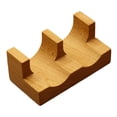thumbnail image 3 of Soporte de madera para tacos de sushi, soporte para rollos de sushi, estante decorativo multiusos para barcos 2 ranuras, 3 of 9