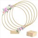 thumbnail image 2 of 10 Piezas de Cinta Central de Floral de Metal de 12 Pulgadas, 10 Soportes de Madera para Decoración de Mesa, Decoración de Boda DIY, Colgante de Pared, 2 of 7